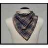 Rogey Scarf_Brown Plaid w/Brown Bamboo velour