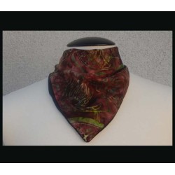 Rogey - Petite Scarf_Fans w/Black Bamboo velour