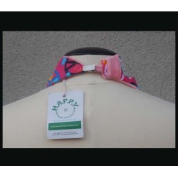 Rogey Petite Scarf_Peace Signsw/Pink bamboo velour