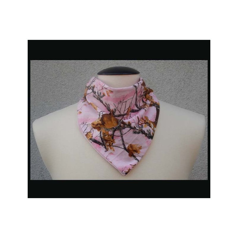 Rogey Petite Scarf_Pink Camo w/Pink bamboo velour