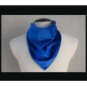 Rogey Petite Scarf (Larger)_Red Blue Blocks w/Royal Blue bamboo velour