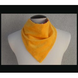 Rogey Petite Scarf (Larger)_Jelly Beans w/Yellow bamboo velour