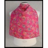 Rogey Classic_Pink Spot Batik w/ Natural (Dye-free) bamboo terry cloth