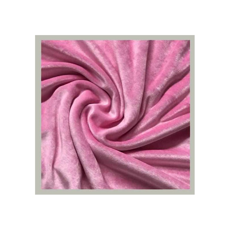 Bamboo Velour - Bright Pink - 1/2 yard increments
